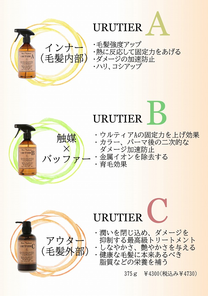 【NEWトリートメント】URUTIER